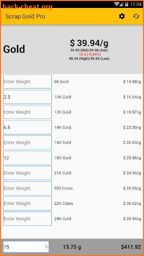 Scrap Gold Pro screenshot