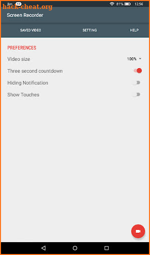 Screen Recorder NO ROOT screenshot