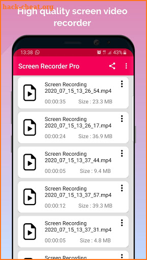 Screen Recorder Pro screenshot