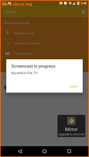 Screen Recording and Mirror screenshot