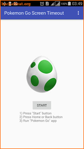 Screen Timeout For Pokemon Go screenshot