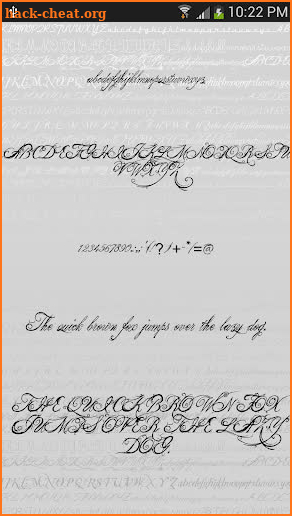 Script 2 Fonts for FlipFont® screenshot