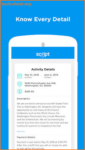 Script - School App screenshot