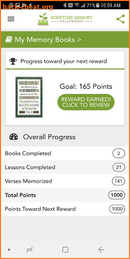 Scripture Memory Fellowship screenshot