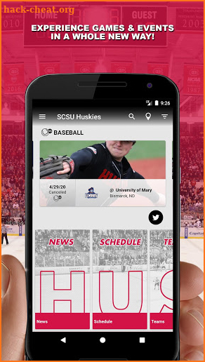 SCSU Huskies screenshot