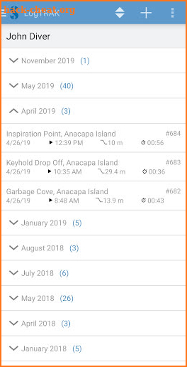 SCUBAPRO LogTRAK - Logbook and Tools screenshot