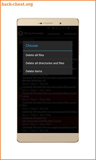 Sd Card Formatter - format sd card Data screenshot