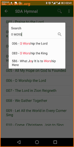 SDA Hymn Books Collection screenshot