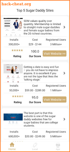 SDB-sugar daddy sites review for sugar baby screenshot