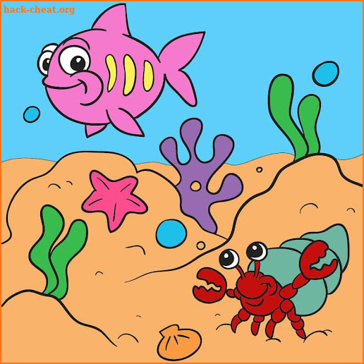 Sea Animals Coloring Book - Dolphin Coloring screenshot