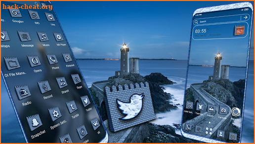 Sea Lighthouse Launcher Theme screenshot