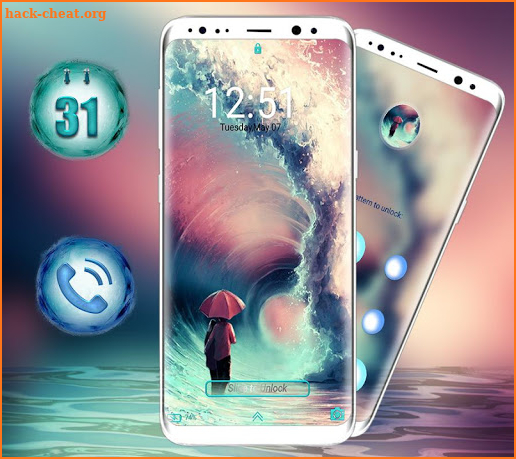 Sea Wave Launcher Theme screenshot