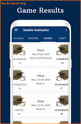 Seahawks - Football Live Score & Schedule screenshot