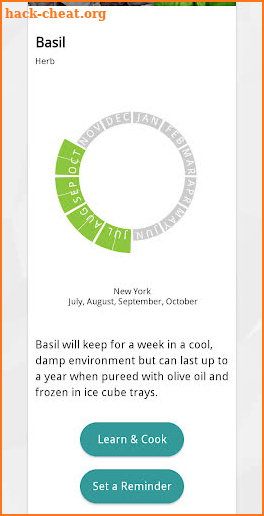 Seasonal Food Guide screenshot