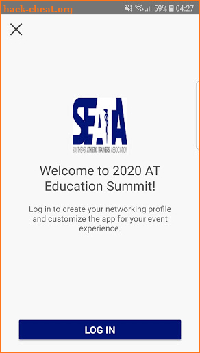 SEATA Conference Events screenshot