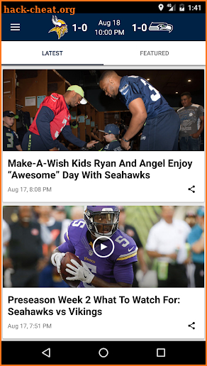 Seattle Seahawks Mobile screenshot