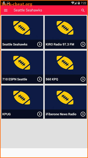 Seattle Seahawks Radio Mobile App screenshot