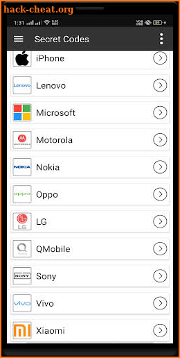 Secret Code - Android Secret Codes And Hacks screenshot