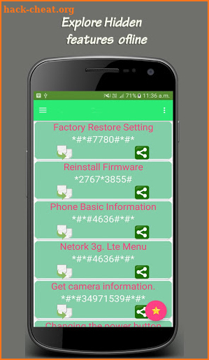 Secret Codes for Android screenshot