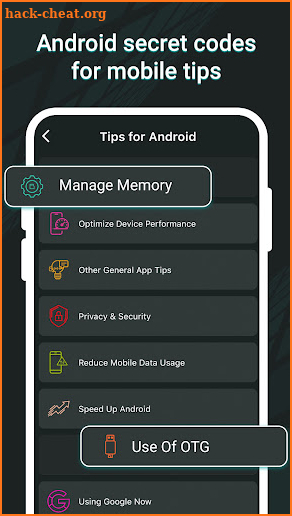Secret Codes For Android Hacks screenshot