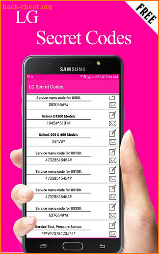 Secret Codes of Lg 2019 Free screenshot