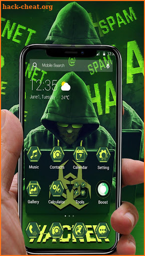 Secret Hacker APUS Launcher Theme screenshot