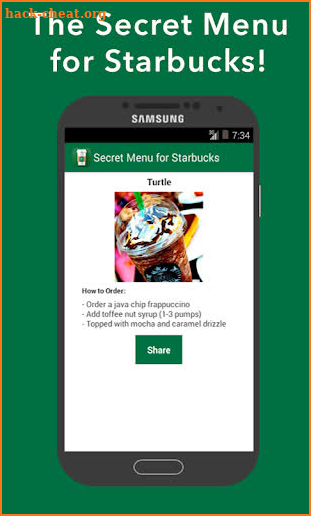 Secret Menu for Starbucks screenshot