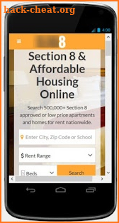 Section 8 Rentals - Desktop Version screenshot