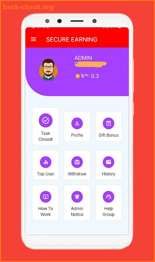 SECURE EARNING screenshot