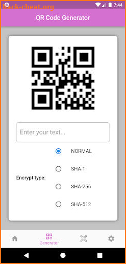 Secure QR screenshot