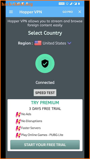 Secure VPN Proxy - Hopper VPN : Fast & Free VPN screenshot