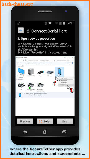 SecureTether - Free no root Bluetooth tethering screenshot