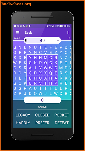 Seek Moving Word Search screenshot