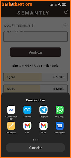 Semantly: Jogo de palavras screenshot