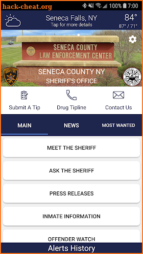 Seneca County NY Sheriff screenshot