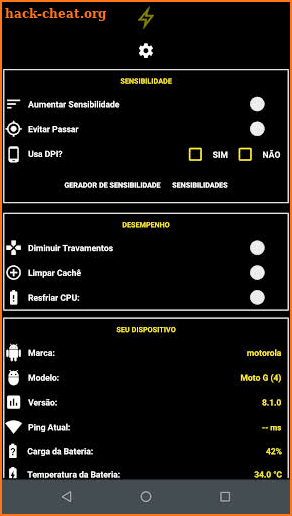 SensiLag Mais Sensibilidade e Menos Lag screenshot