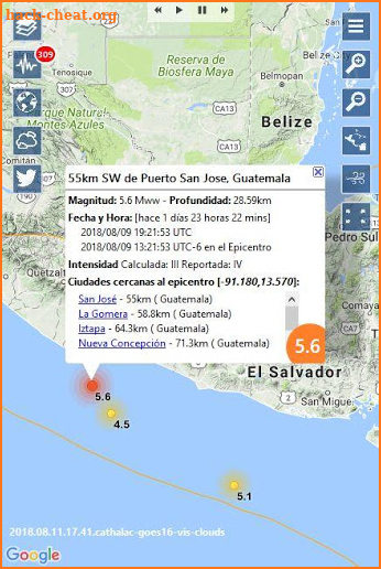 SERVIR - Weather, Hurricanes, Earthquakes & Alerts screenshot