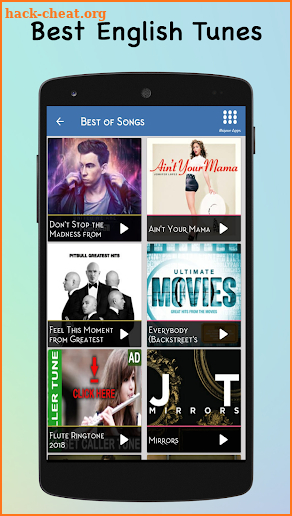 Set Caller Tune  - Hollywood Music, English Songs screenshot