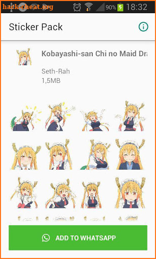 SethDistro Anime Whatsapp Stickers 1 screenshot