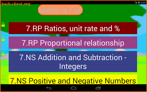 Seventh Grade Kids Math Guru screenshot