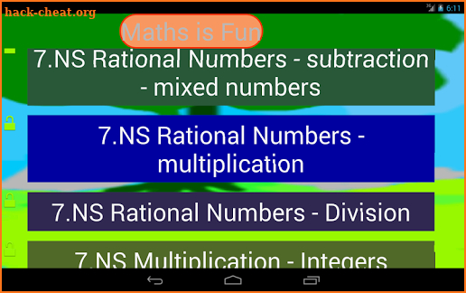 Seventh Grade Kids Math Guru screenshot