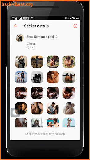 Sexy Romantic WAStickers screenshot