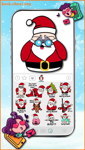 Sexy Santa Claus Emoji Stickers screenshot