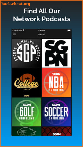 SGPN: Sports Gambling Podcast Network screenshot