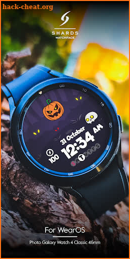 SH002 Watch Face, WearOS watch screenshot