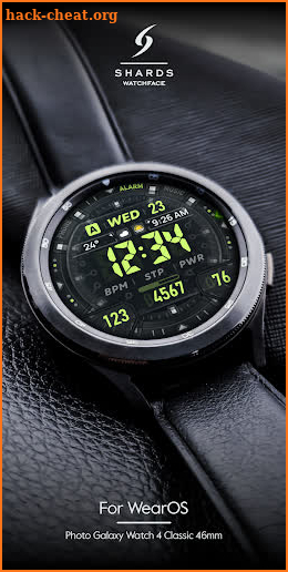 SH018 Watch Face, WearOS watch screenshot