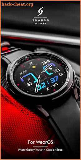 SH020 Watch Face, WearOS watch screenshot