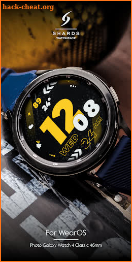 SH035 Watch Face, WearOS watch screenshot