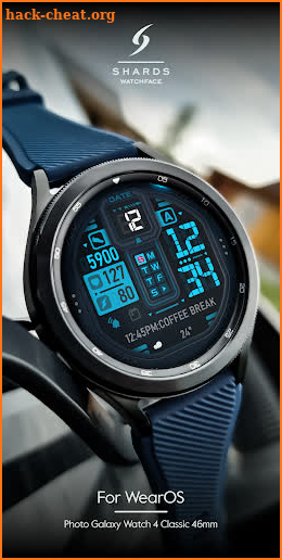 SH041 Watch Face, WearOS watch screenshot