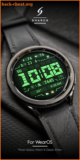 SH075 Watch Face, WearOS watch screenshot